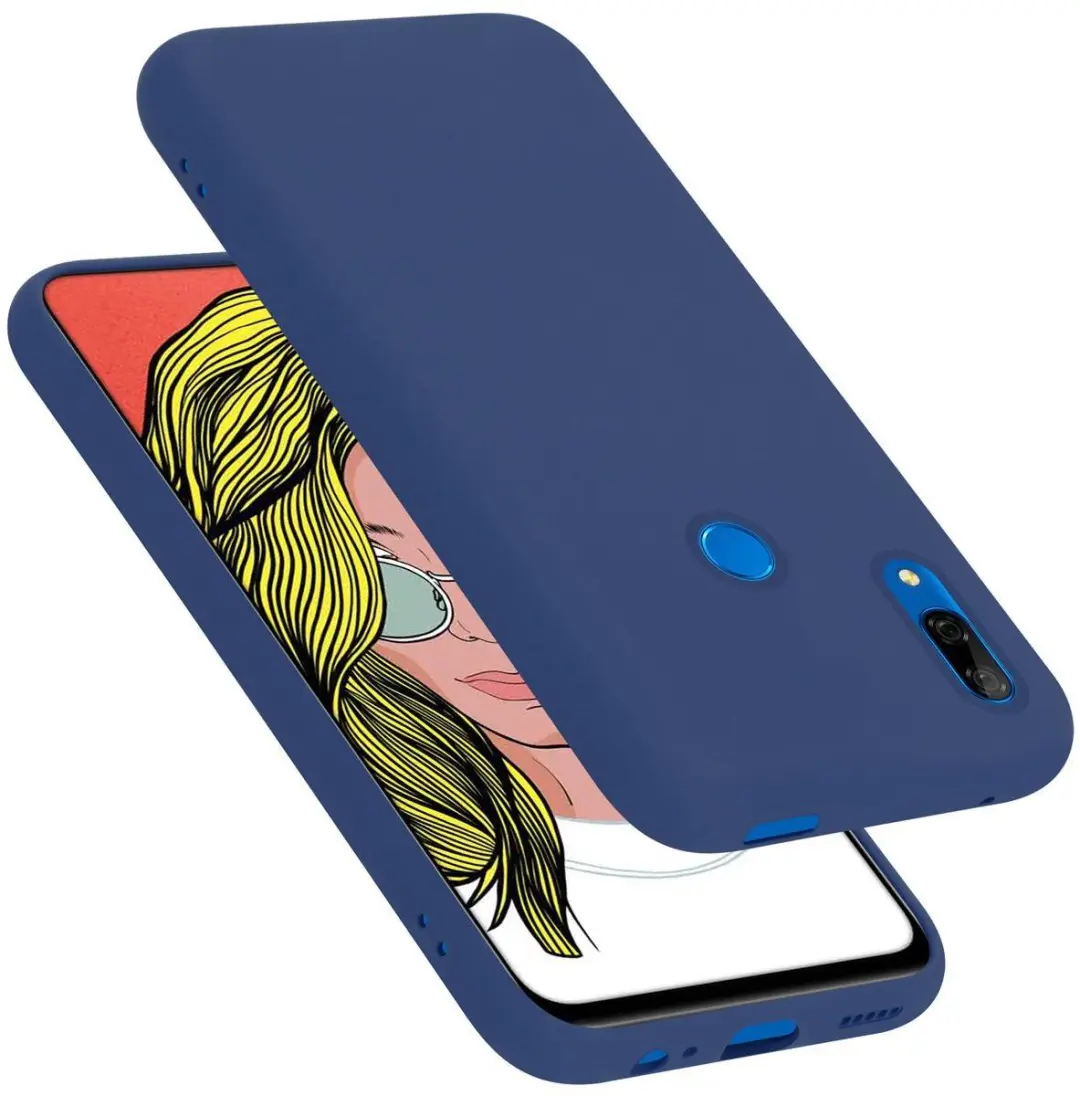 Cadorabo Hoesje geschikt voor Honor 10 LITE / Huawei P SMART 2019 in LIQUID BLAU