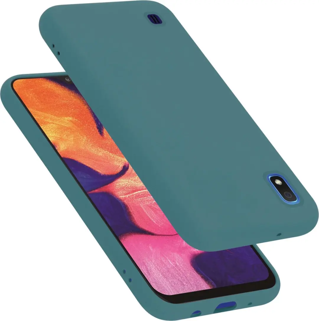 Cadorabo Hoesje geschikt voor Samsung Galaxy A10 / M10 in LIQUID GROEN
