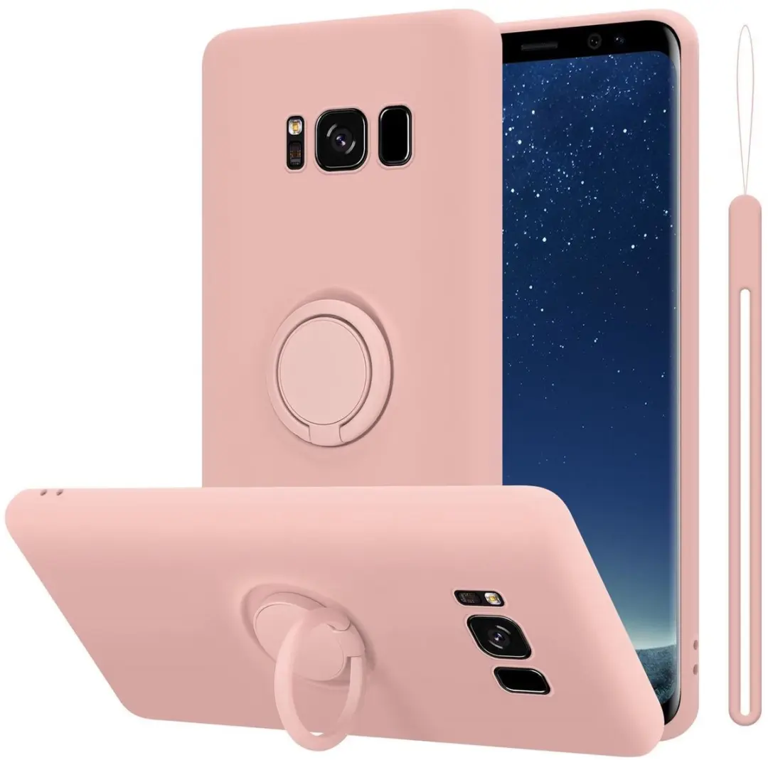 Cadorabo Hoesje geschikt voor Samsung Galaxy S8 in LIQUID ROZE