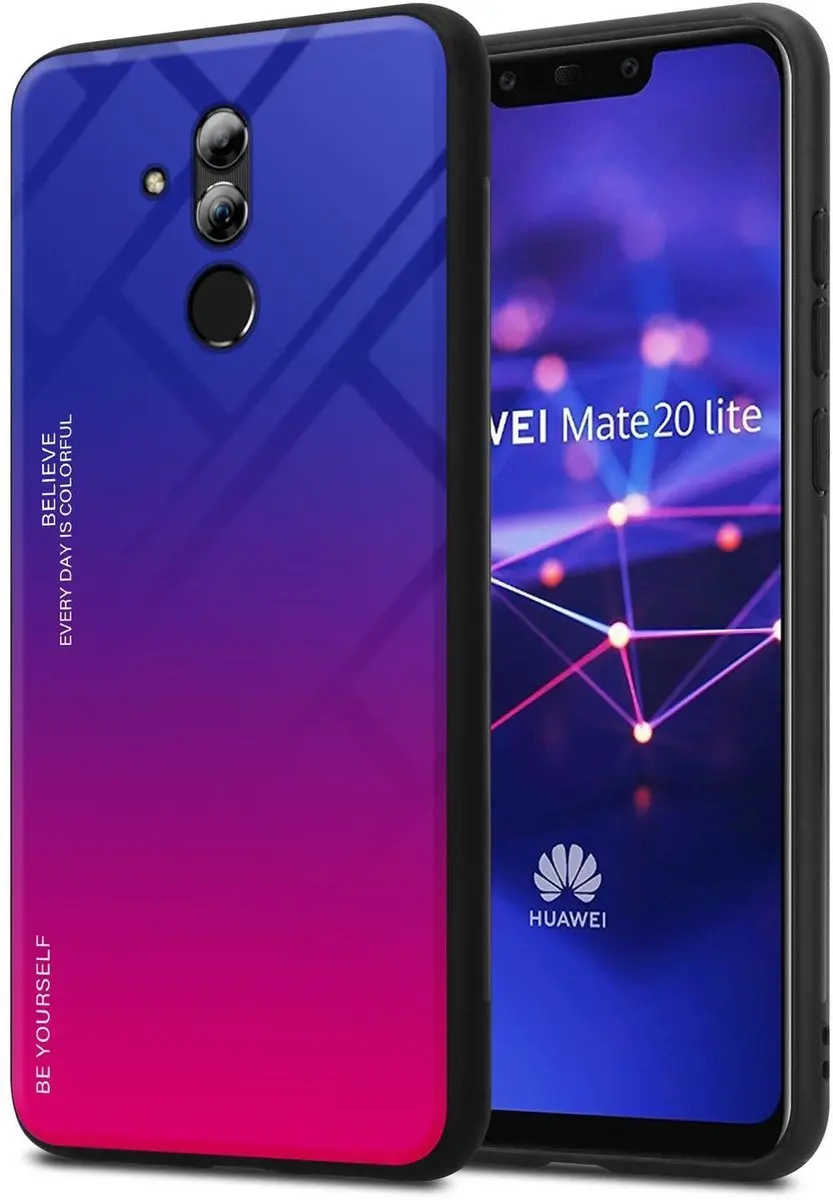 Cadorabo Hoesje geschikt voor Huawei MATE 20 LITE in PAARS