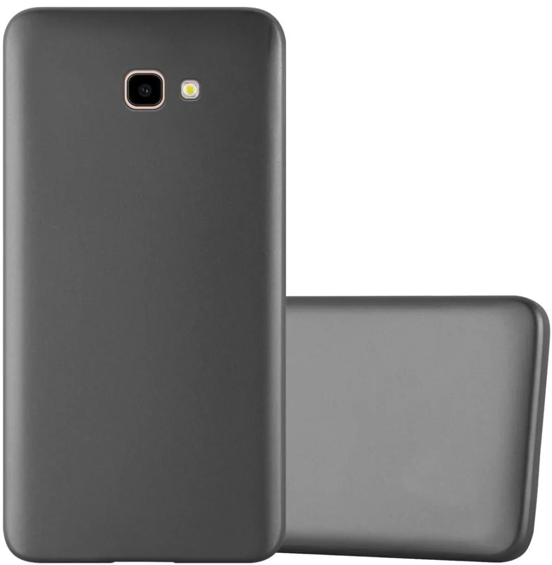 Cadorabo Hoesje geschikt voor Samsung Galaxy J4 PLUS in METALLIC GRIJS