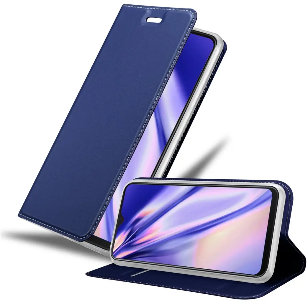 Cadorabo Hoesje geschikt voor Samsung Galaxy M21 / M30s in CLASSY DONKER BLAUW