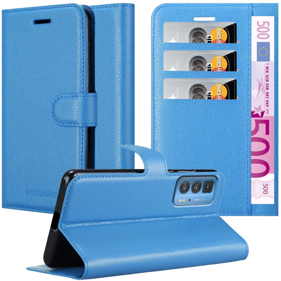 Cadorabo Hoesje geschikt voor Motorola EDGE 20 PRO / EDGE S PRO in PASTEL BLAUW