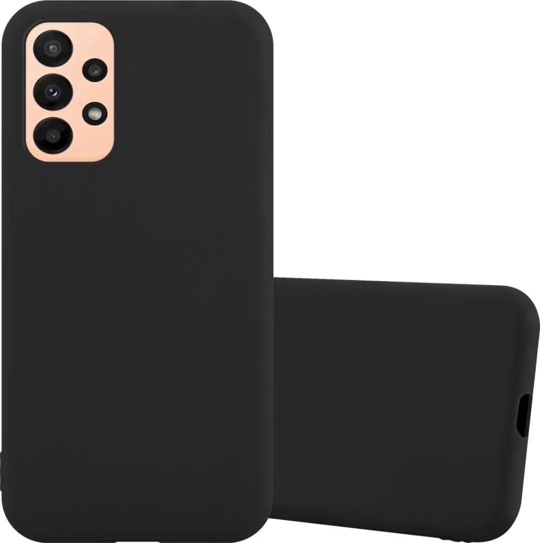 Cadorabo Hoesje geschikt voor Samsung Galaxy A23 4G in CANDY ZWART