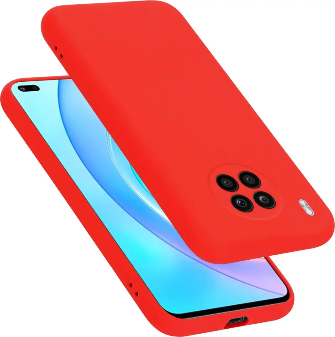 Cadorabo Hoesje geschikt voor Honor 50 LITE in LIQUID ROOD
