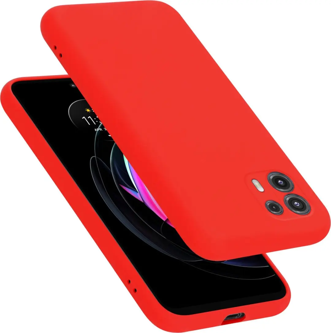 Cadorabo Hoesje geschikt voor Motorola EDGE 20 LITE / FUSION in LIQUID ROOD