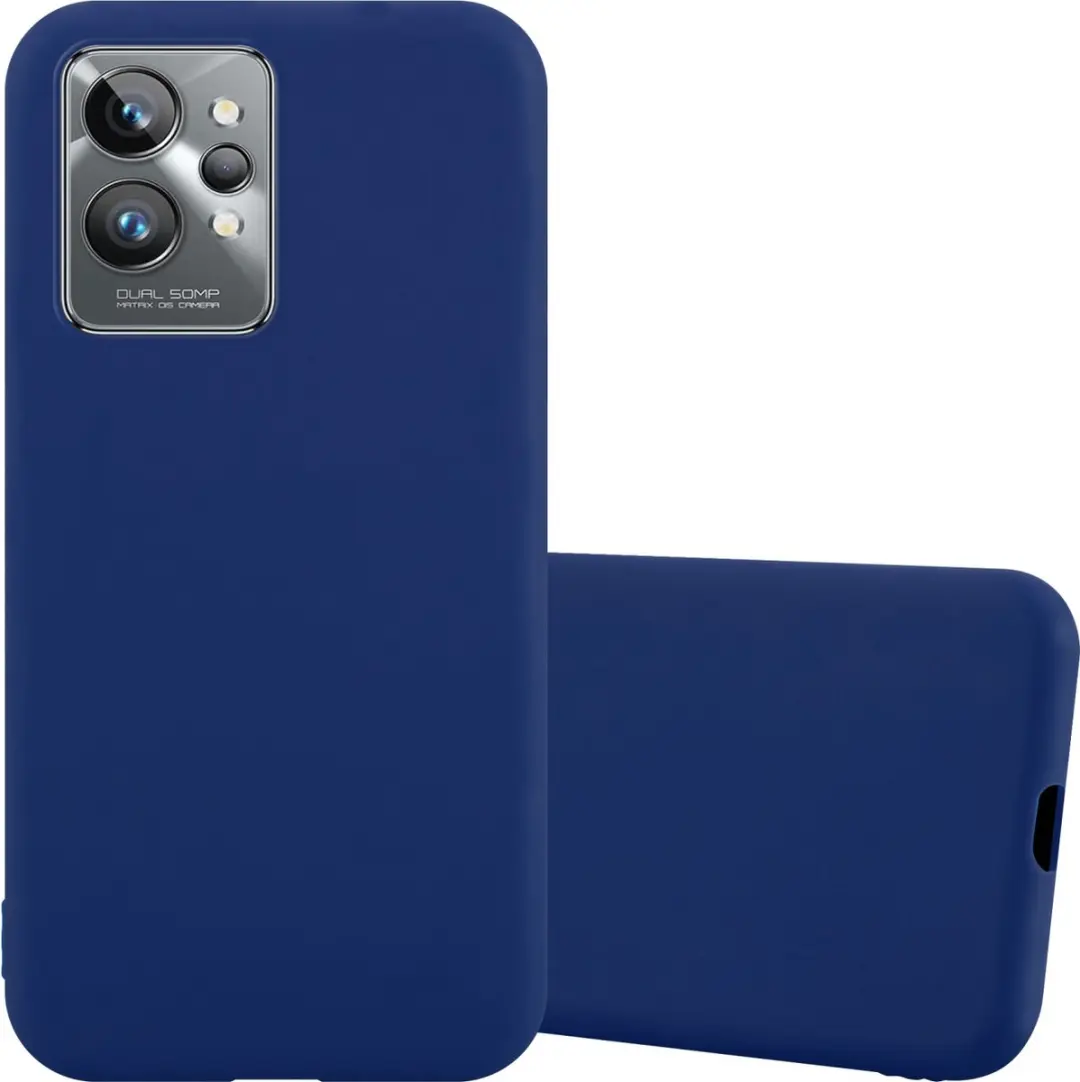 Cadorabo Hoesje geschikt voor Realme GT 2 PRO in CANDY DONKER BLAUW