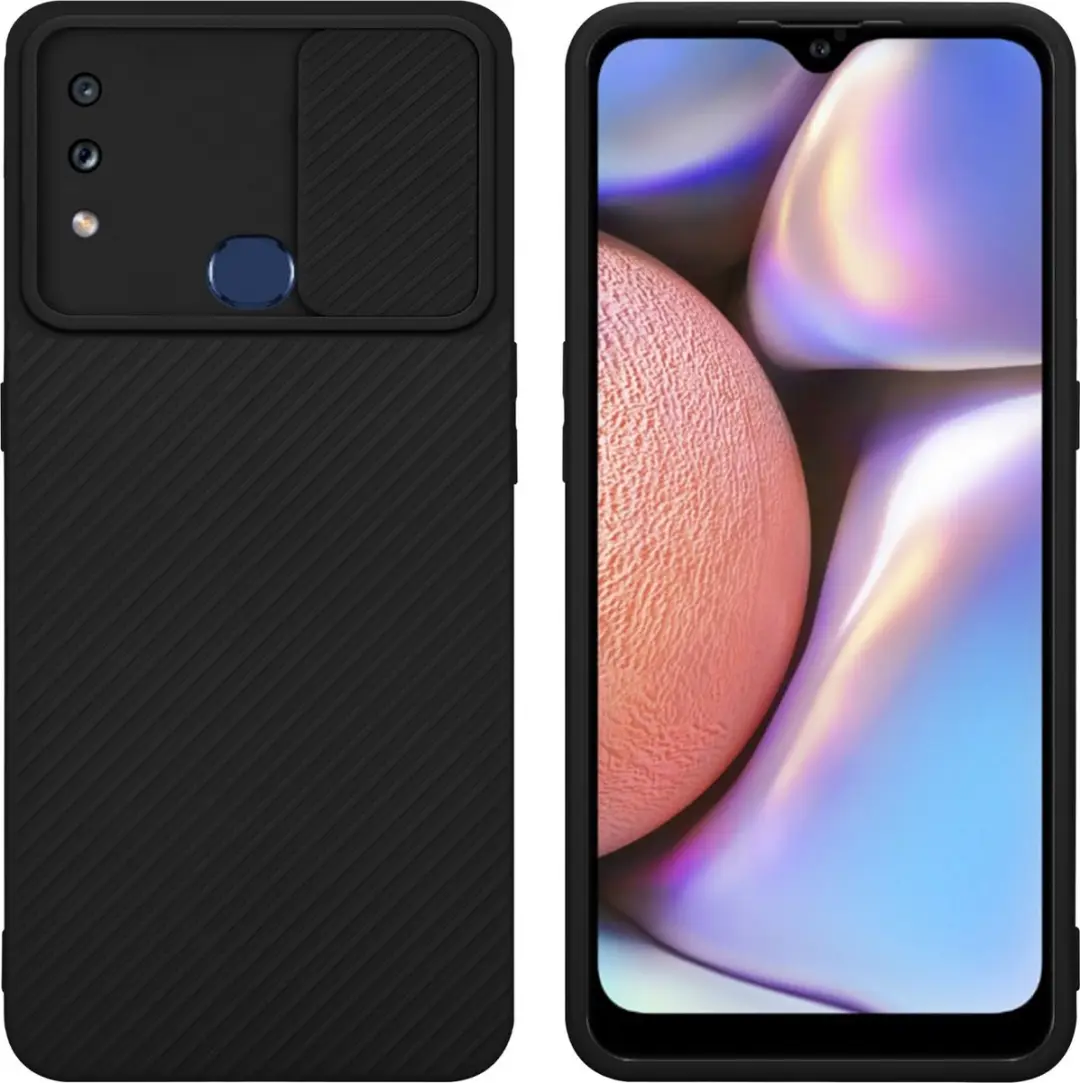 Cadorabo Hoesje geschikt voor Samsung Galaxy A10s / M01s in Bonbon Zwart