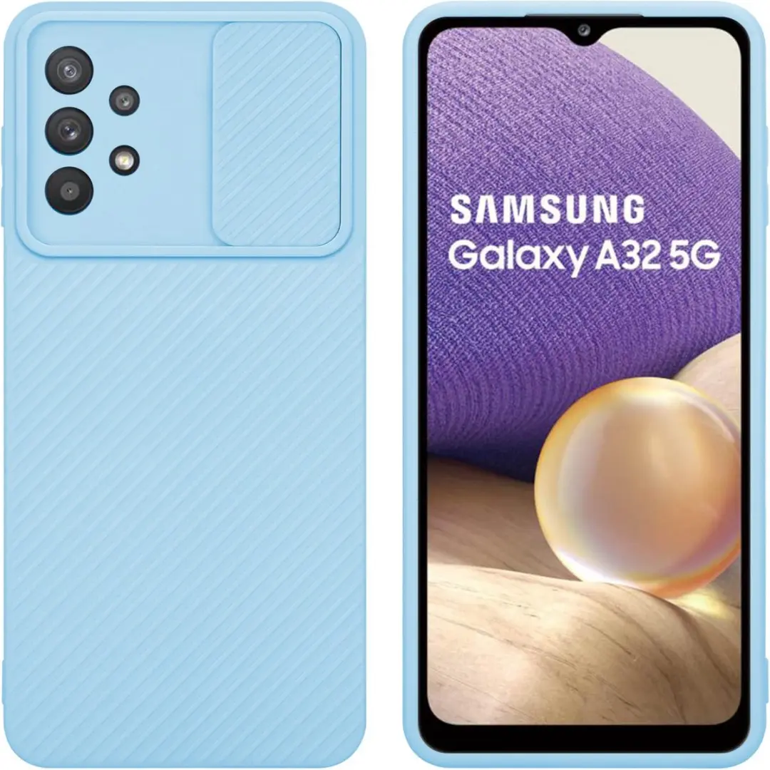 Cadorabo Hoesje geschikt voor Samsung Galaxy A32 5G in Bonbon Licht Blauw