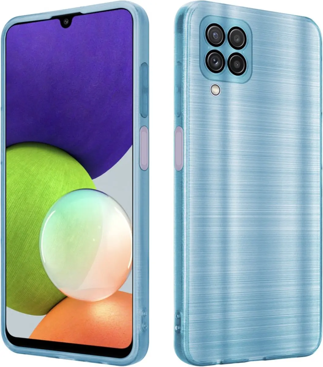 Cadorabo Hoesje geschikt voor Samsung Galaxy A22 4G in Brushed Turqoise