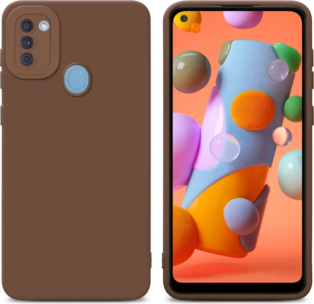 Cadorabo Hoesje geschikt voor Samsung Galaxy A11 / M11 in FLUID BRUIN