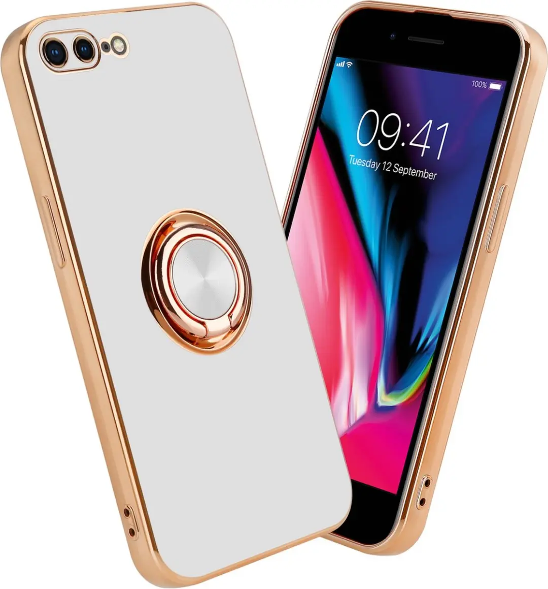 Cadorabo Hoesje geschikt voor Apple iPhone 7 PLUS / 7S PLUS / 8 PLUS in Glossy W