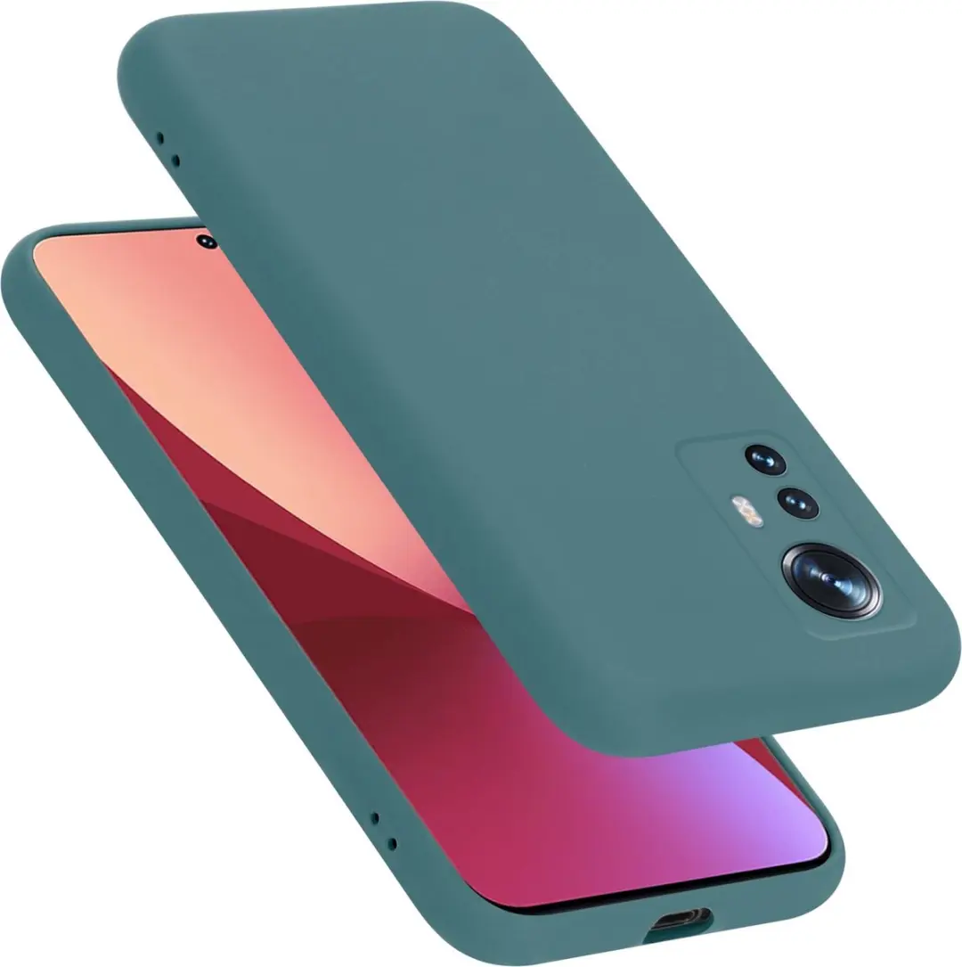Cadorabo Hoesje geschikt voor Xiaomi 12 / 12X in LIQUID GROEN