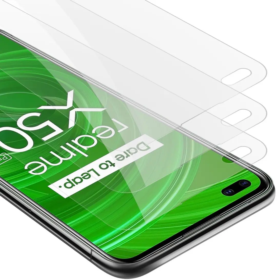 Cadorabo 3x Screenprotector geschikt voor Realme X50 PRO