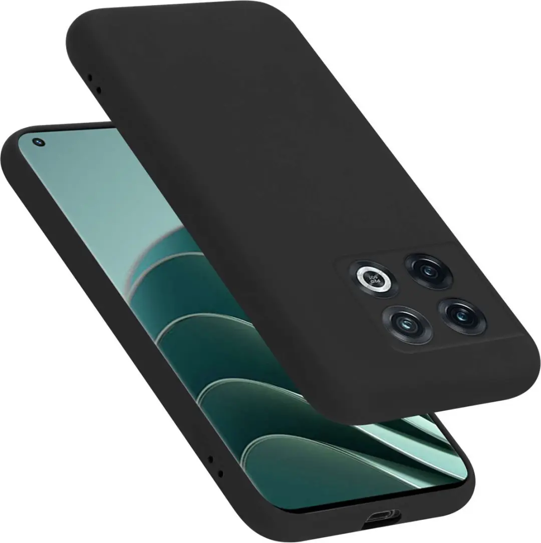 Cadorabo Hoesje geschikt voor OnePlus 10 PRO 5G in LIQUID ZWART