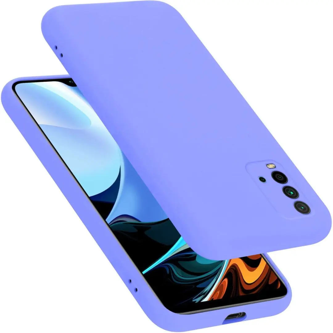 Cadorabo Hoesje geschikt voor Xiaomi RedMi 9T in LIQUID LICHT PAARS - Beschermhoes gemaakt van flexibel TPU silicone Case Cover