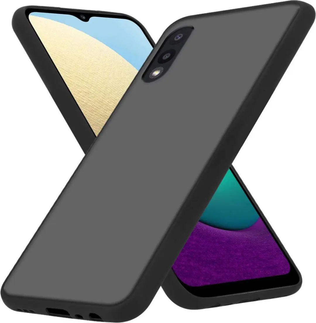 Cadorabo Hoesje geschikt voor Samsung Galaxy A02 / M02 in MATT ZWART