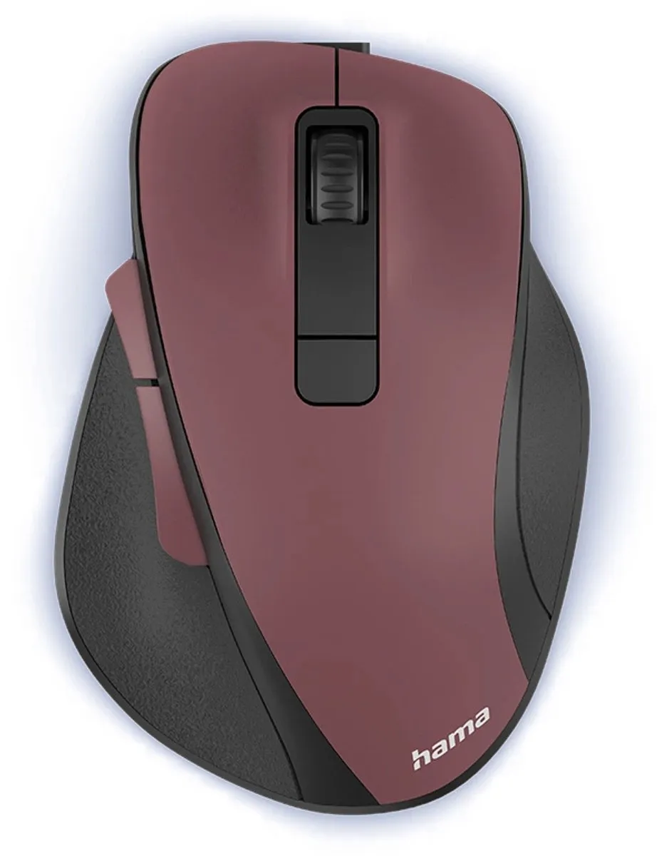 Hama MW-500 Optische Draadloze Muis - 6 Knoppen - 2.4 GHz - Rood
