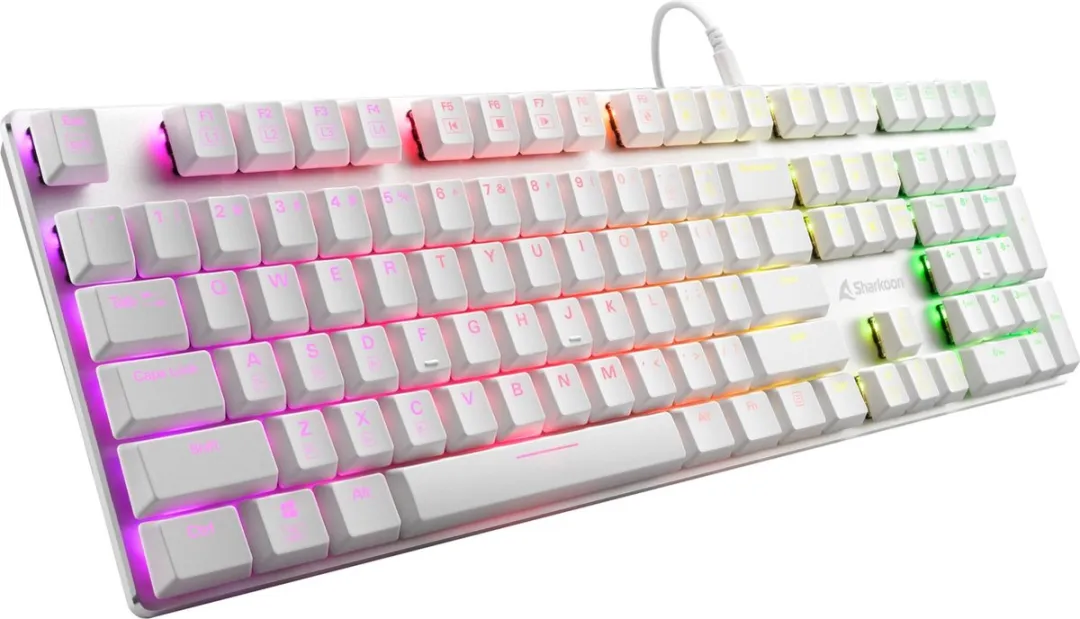 Sharkoon PureWriter RGB Toetsenbord - Wit