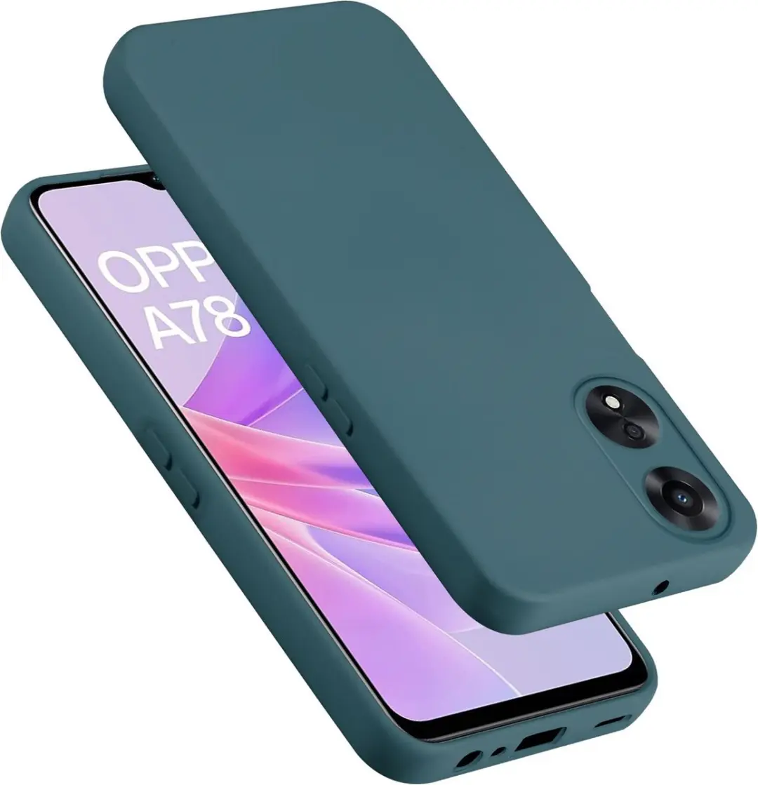 Cadorabo Hoesje geschikt voor OPPO A78 5G in LIQUID GROEN