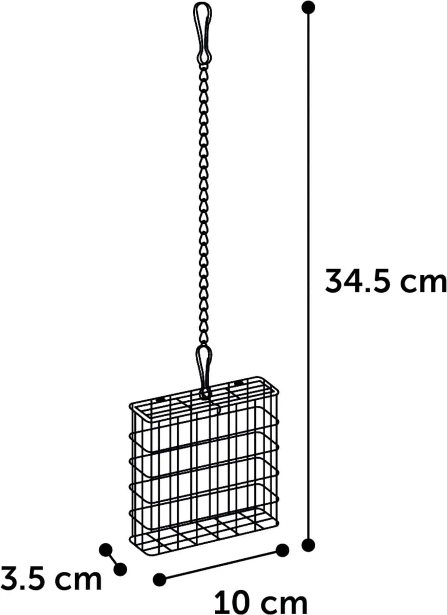 Flamingo Vetblokhouder Metaal - Zilver