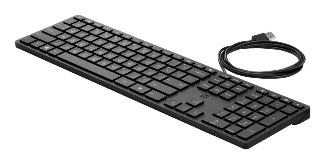 HP 320K Toetsenbord - Qwerty EU Layout - Zwart - afbeelding 6 van 6