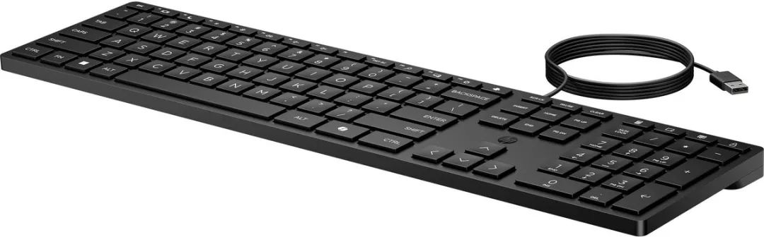 HP 320K Toetsenbord - Qwerty EU Layout - Zwart