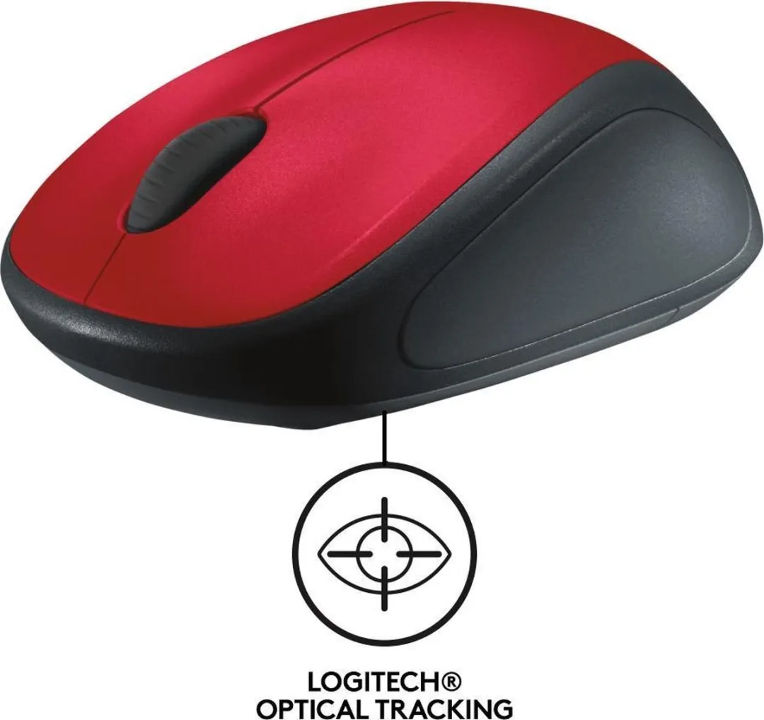 Logitech M235 Draadloze Muis - Rood