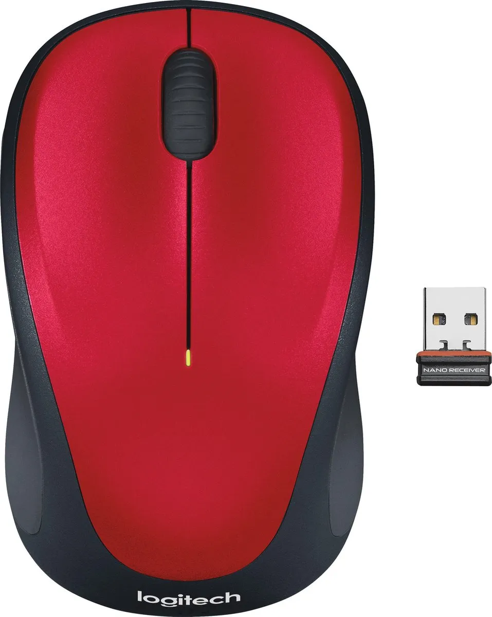 Logitech M235 Draadloze Muis - Rood