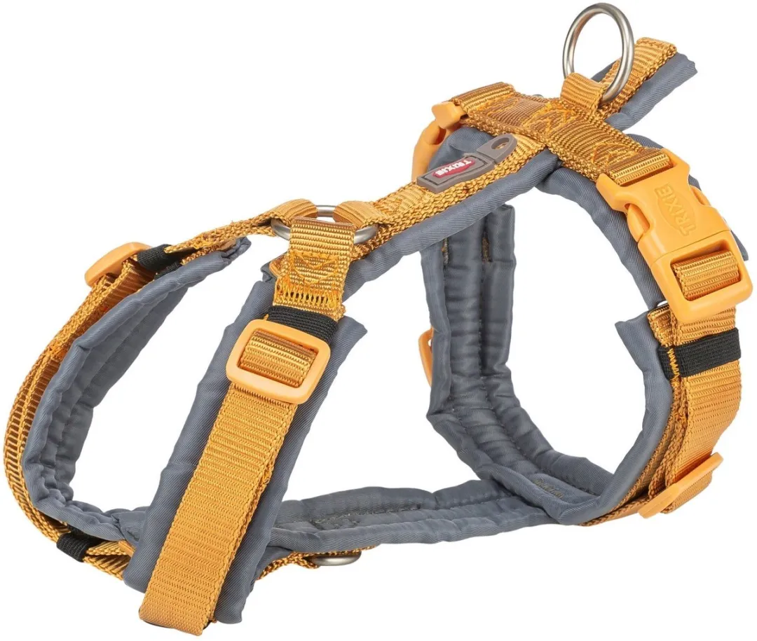 Trixie Hondentuig Premium Trekking Curry Geel/Grijs