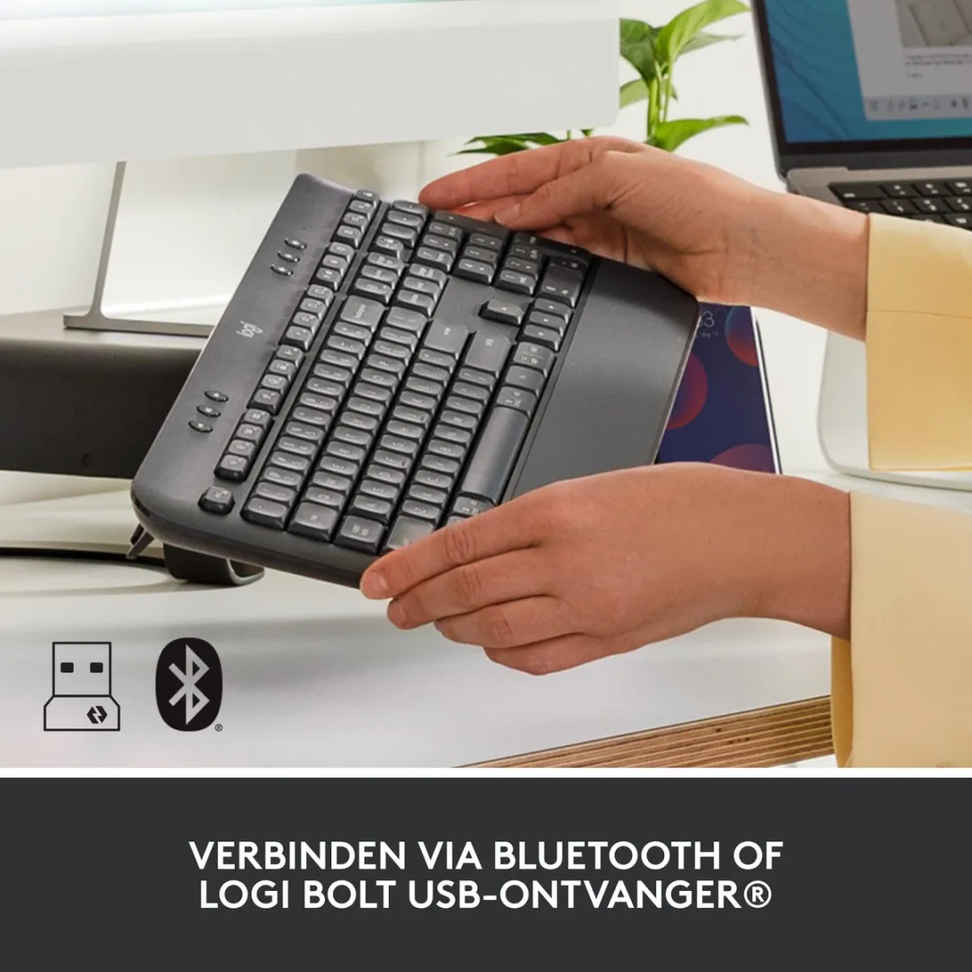 Logitech Signature K650 Draadloos Toetsenbord - QWERTZ - Zwart