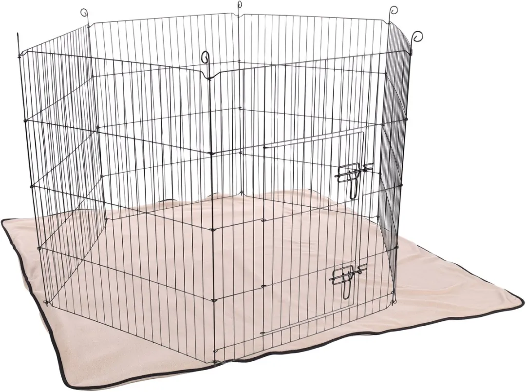 Flamingo Deken Riley Taupe Hamster Bodembedekking 125x125cm