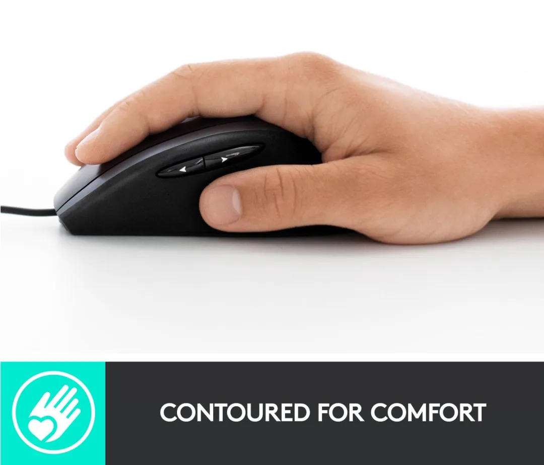 Logitech M500s Muis - Optisch - 7 Knoppen - Donkergrijs