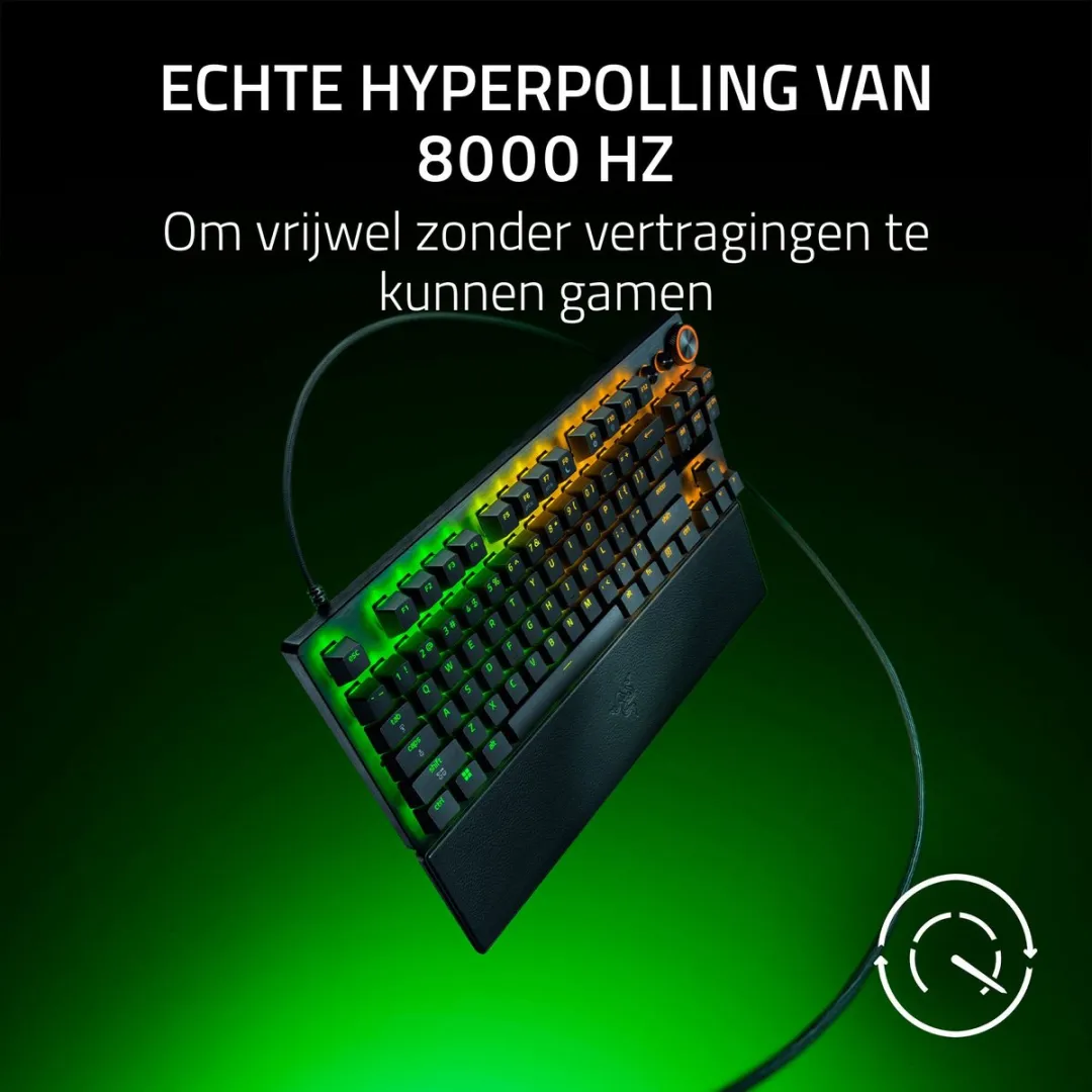 Razer Huntsman V3 Pro Tenkeyless RZ03-05520100-R3M1 Gaming Toetsenbord - Optische Switches - Zwart