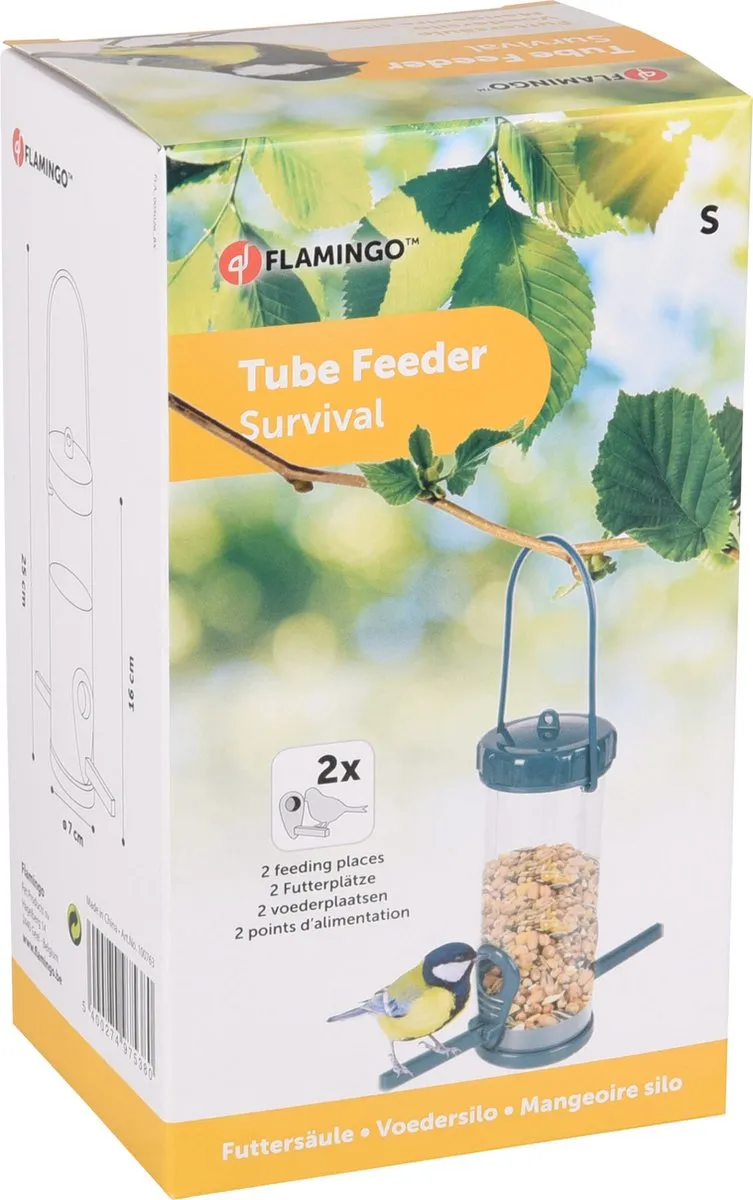 Flamingo Tube Feeder Survival - Groen