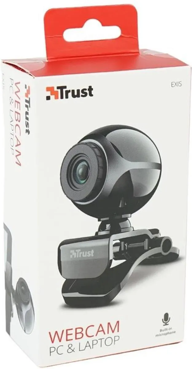 Trust Exis Webcam 17003 - Zwart