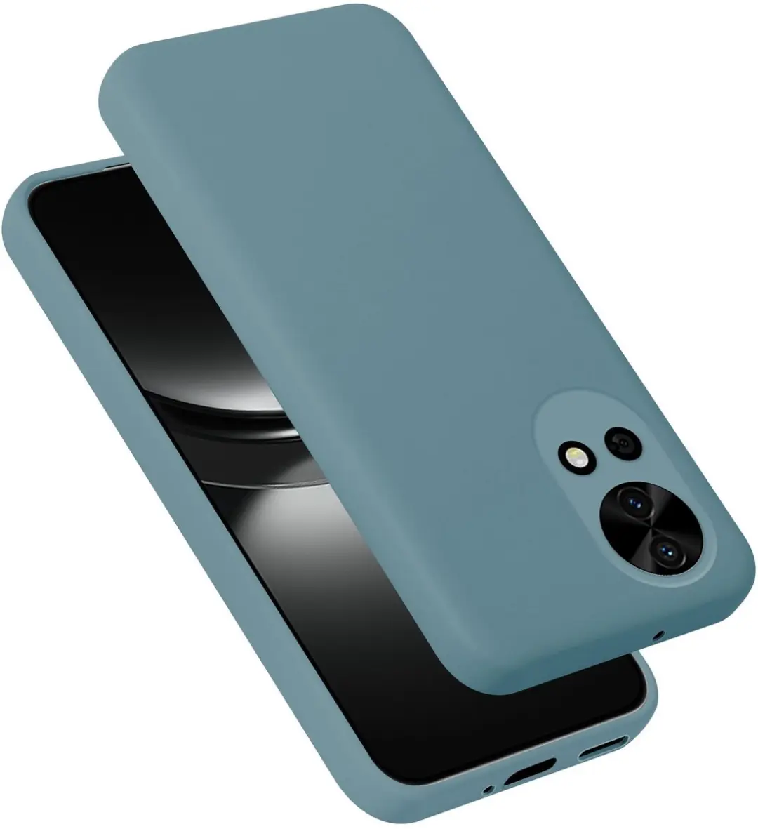 Cadorabo Hoesje geschikt voor Huawei Nova 12 Case in Liquid Groen Beschermhoes g