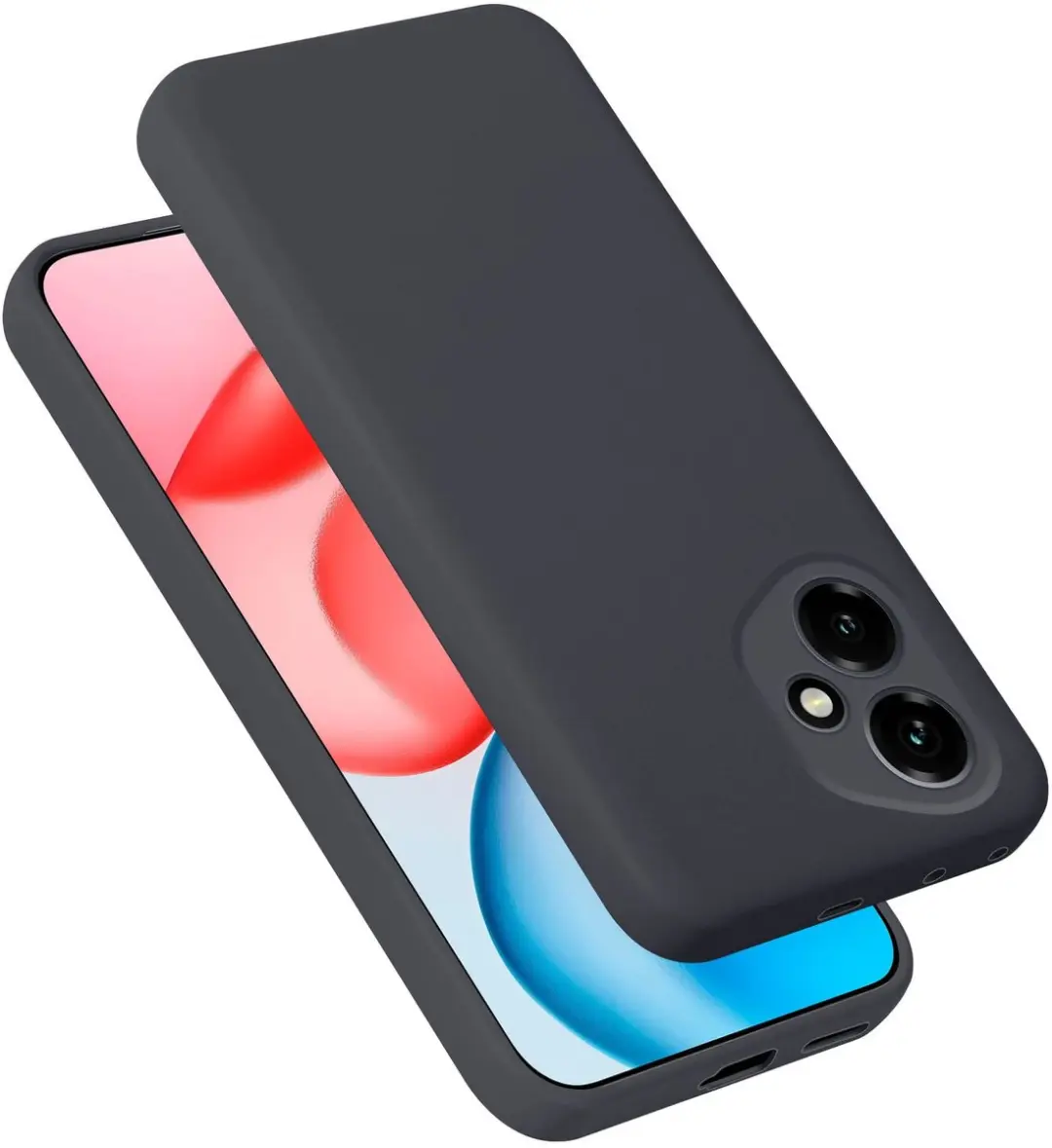 Cadorabo Hoesje geschikt voor Honor 400 Case in Liquid Zwart Beschermhoes gemaak