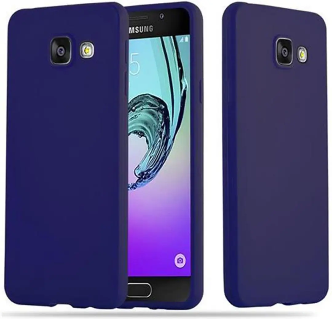 Cadorabo Hoesje geschikt voor Samsung Galaxy A3 2016 in CANDY DONKER BLAUW