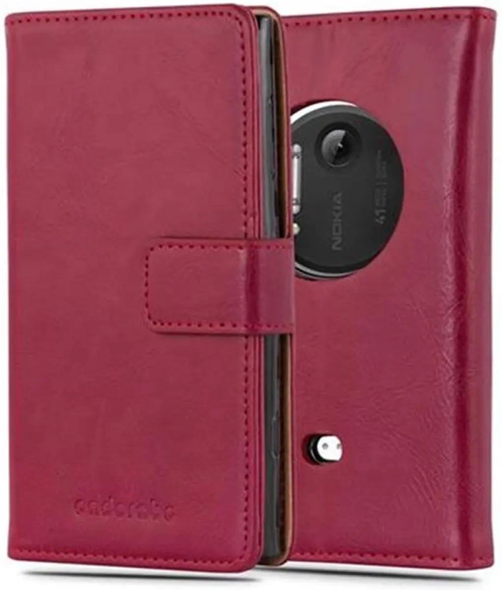 Cadorabo Hoesje geschikt voor Nokia Lumia 1020 in WIJN ROOD