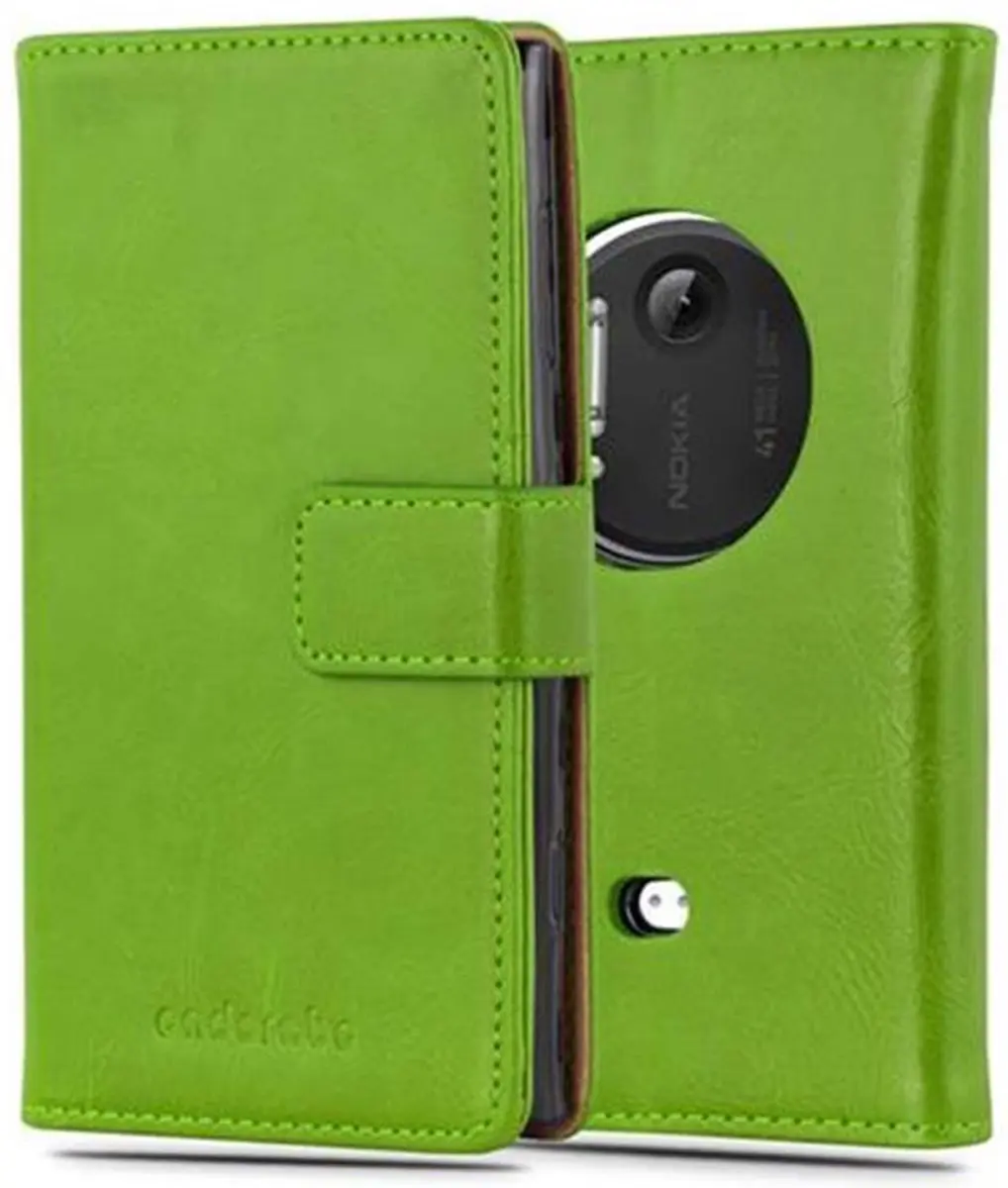 Cadorabo Hoesje geschikt voor Nokia Lumia 1020 in GRAS GROEN