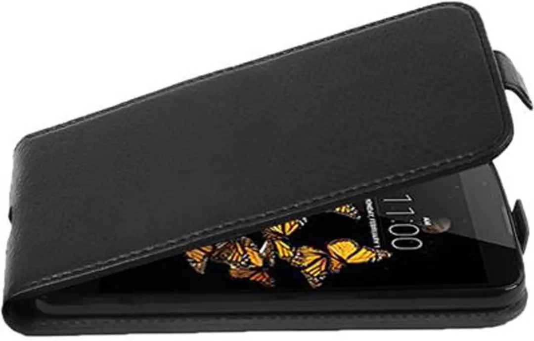 Cadorabo Hoesje geschikt voor LG K8 2016 in ZWARTE OXIDE