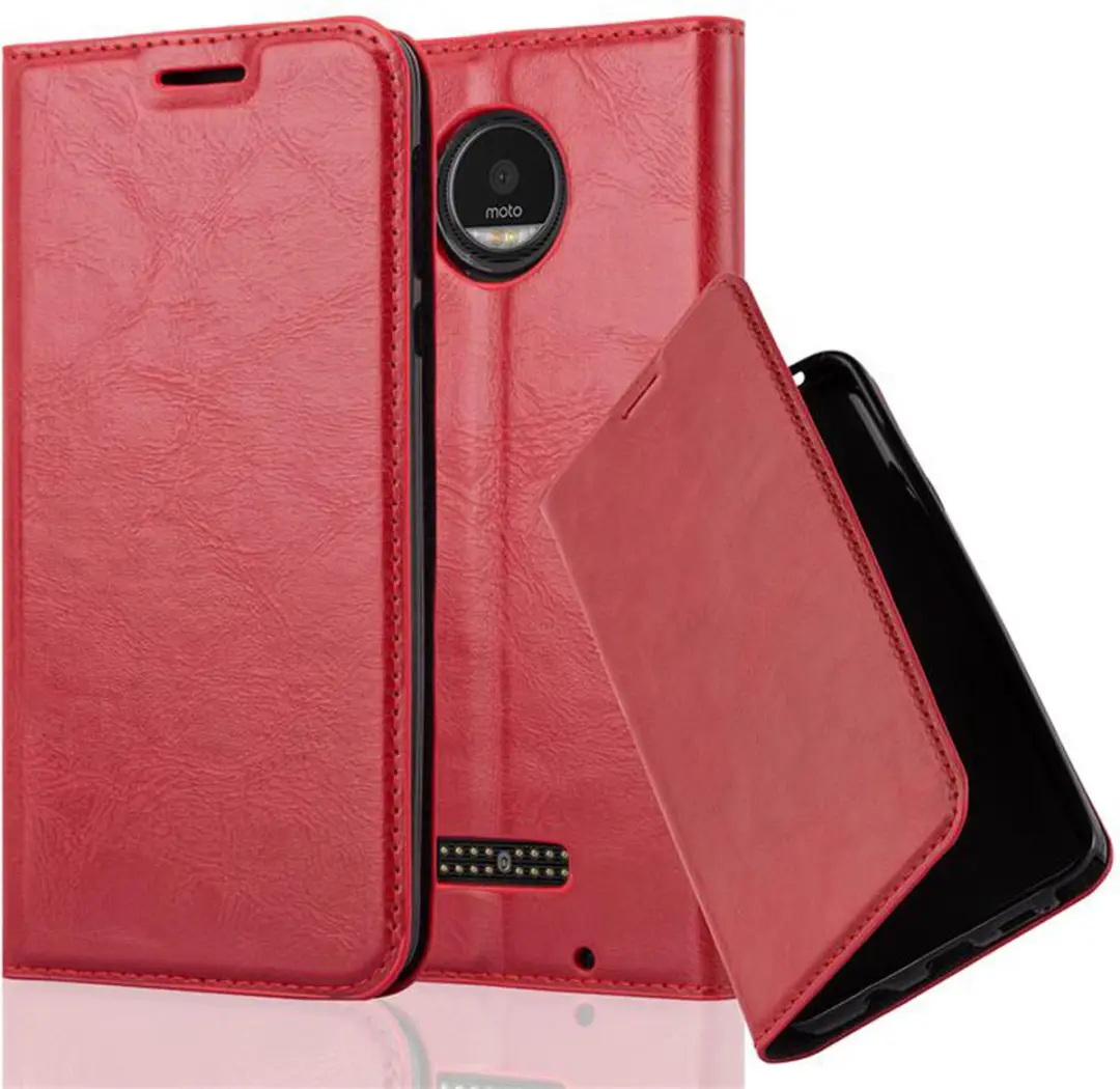 Cadorabo Hoesje geschikt voor Motorola MOTO Z PLAY in APPEL ROOD