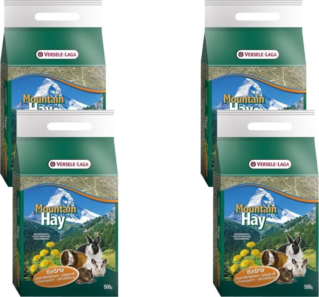 Versele-Laga Bergweidehooi Ruwvoer - 2kg (4x500g) - Paardebloem