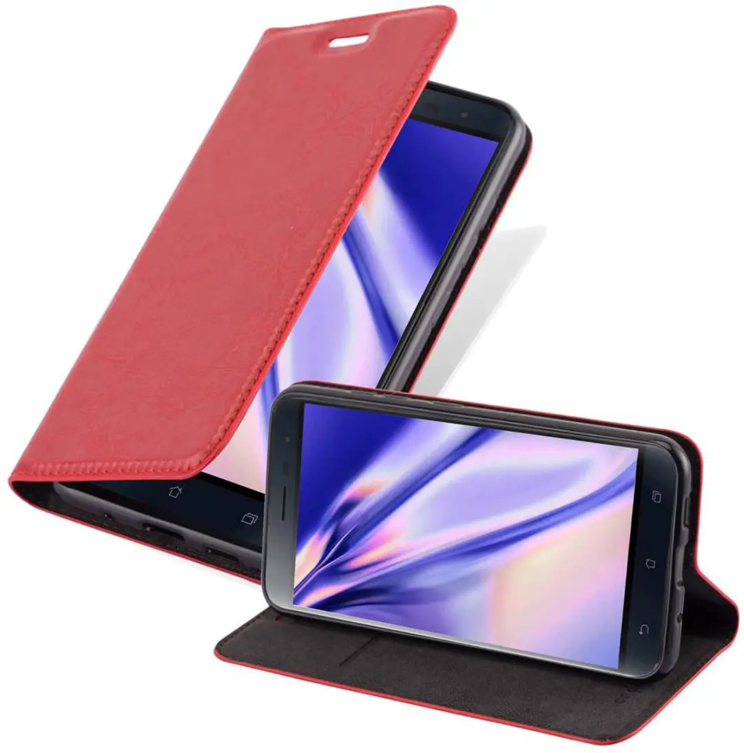 Cadorabo Hoesje geschikt voor Asus ZenFone 3 (5.5 Zoll) in APPEL ROOD