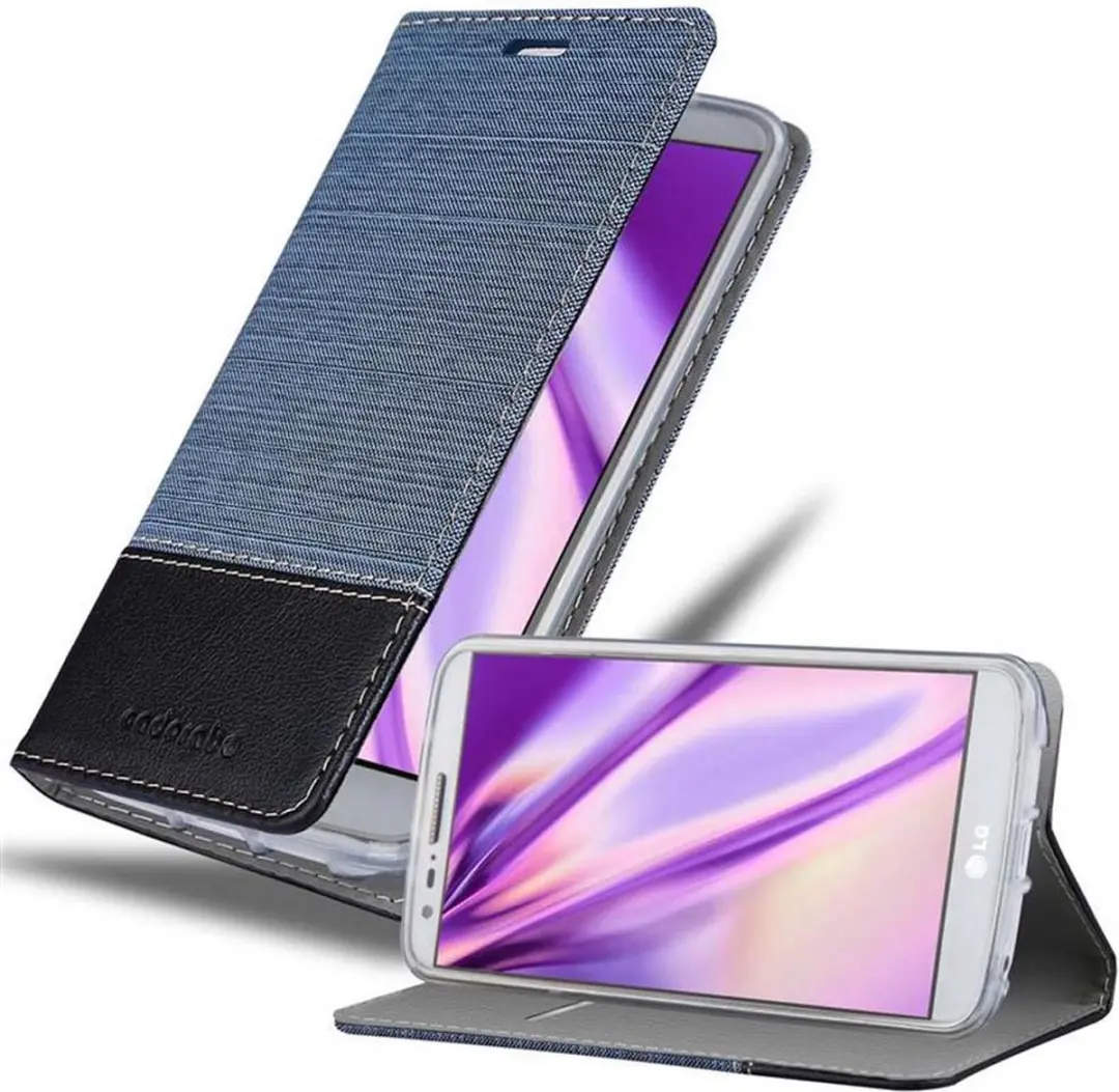 Cadorabo Hoesje geschikt voor LG G2 MINI in DONKERBLAUW ZWART