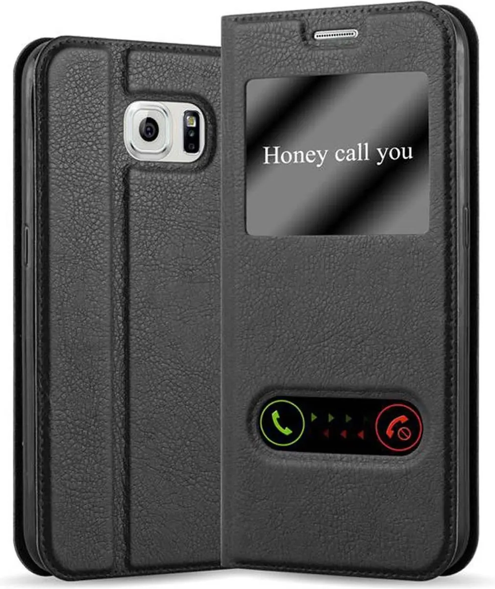 Cadorabo Hoesje geschikt voor Samsung Galaxy NOTE 5 in KOMEET ZWART