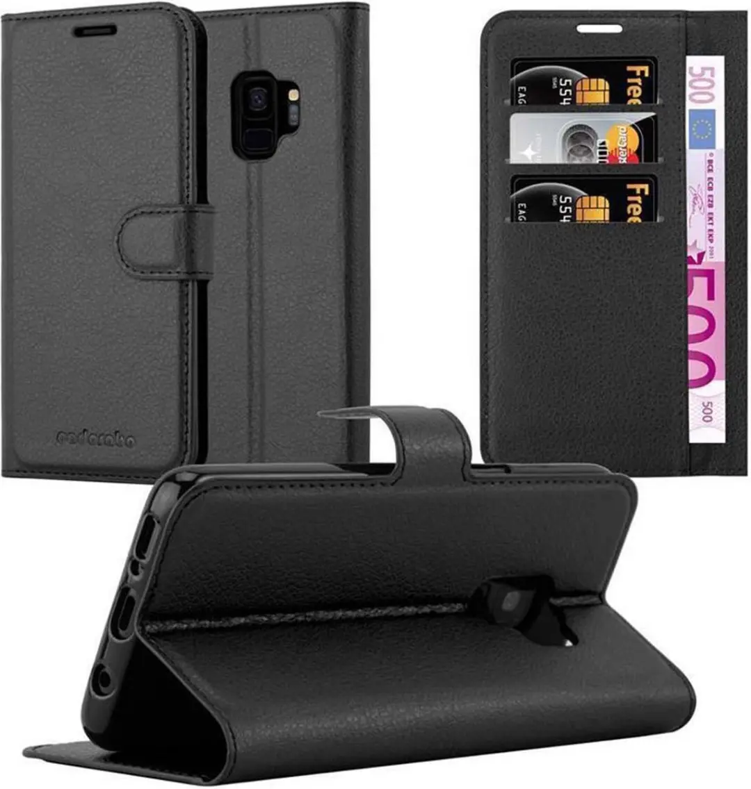 Cadorabo Hoesje geschikt voor Samsung Galaxy S9 in PHANTOM ZWART