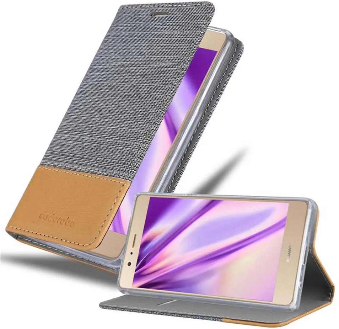 Cadorabo Hoesje geschikt voor Huawei P8 MAX in LICHTGRIJS BRUIN