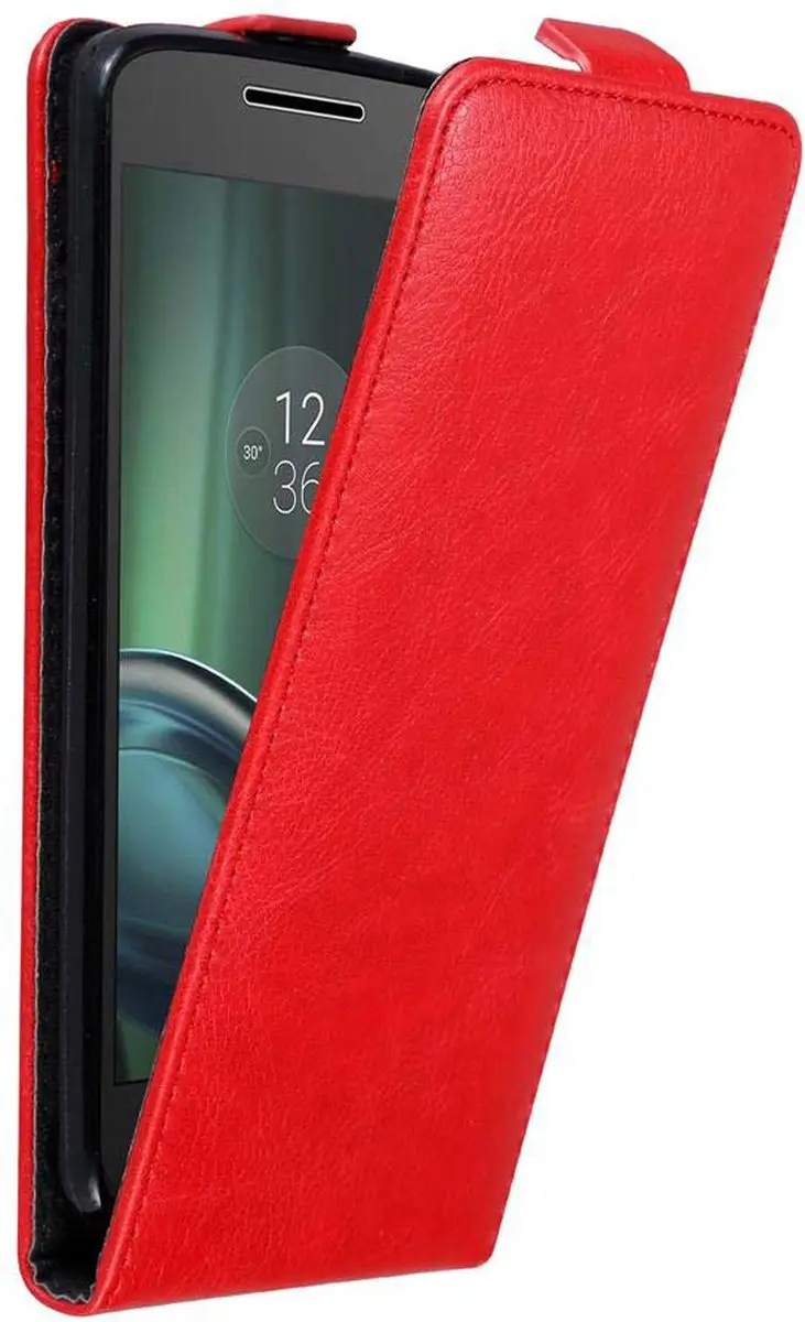 Cadorabo Hoesje geschikt voor Motorola MOTO G4 PLAY in APPEL ROOD